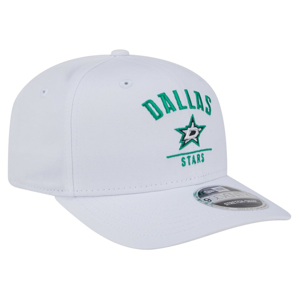Dallas Stars New Era Team Lockup Basic 9SEVENTY Adjustable Hat White