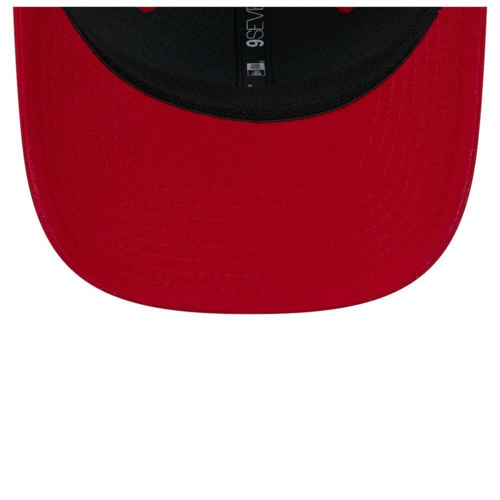 Carolina Hurricanes New Era Team Patch Basic 9SEVENTY Adjustable Trucker Hat Red/White