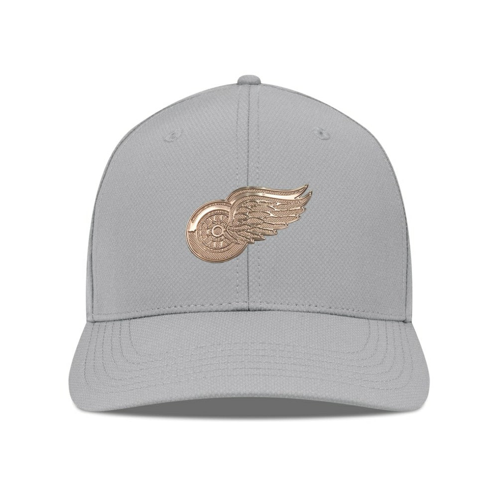 Detroit Red Wings Levelwear Rise Copper Insignia Flex Hat Gray