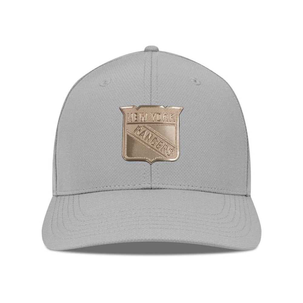 New York Rangers Levelwear Rise Copper Insignia Flex Hat Gray
