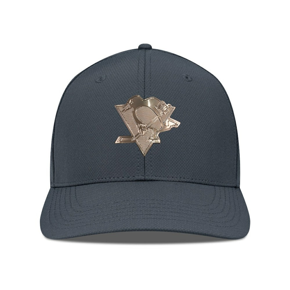 Pittsburgh Penguins Levelwear Rise Copper Insignia Flex Hat Charcoal