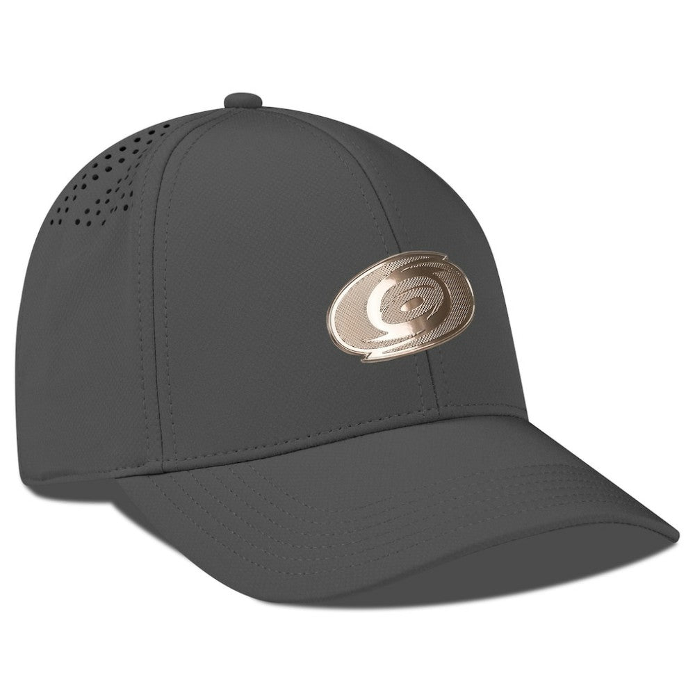 Carolina Hurricanes Levelwear Ascend Copper Insignia Vented Adjustable Hat Charcoal