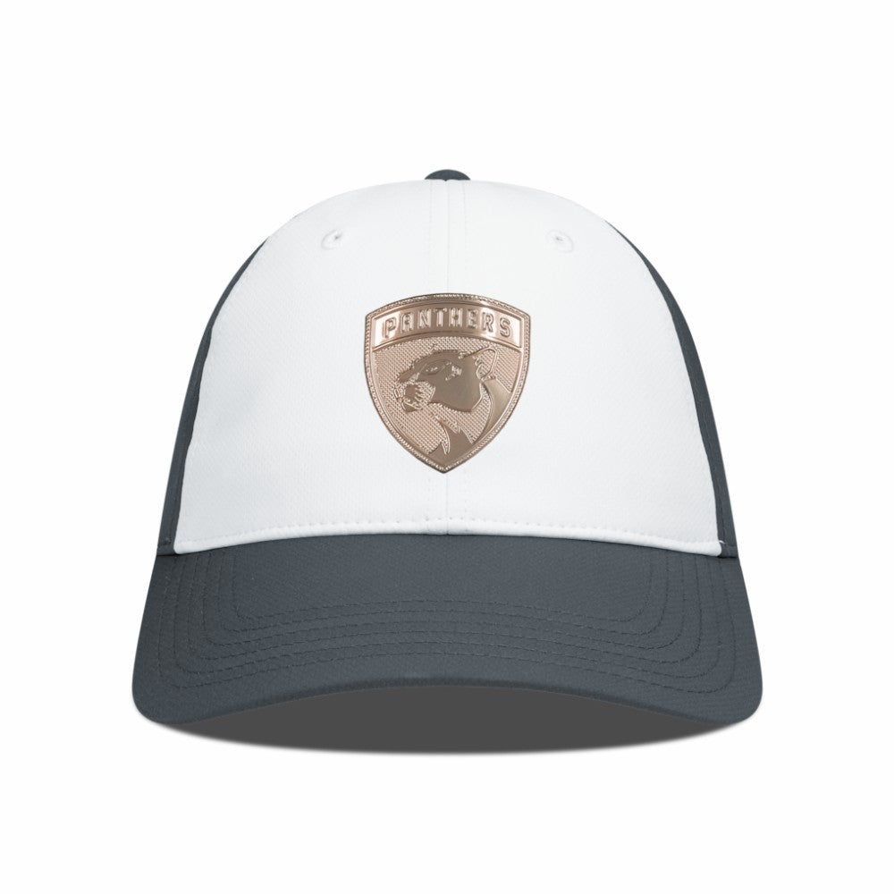 Florida Panthers Levelwear Endure Copper Insignia Adjustable Hat White/Charcoal