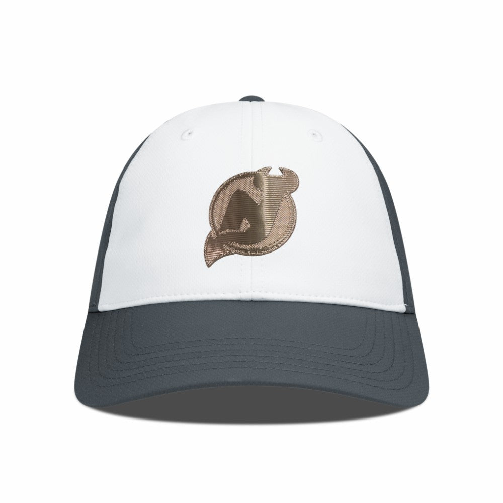 New Jersey Devils Levelwear Endure Copper Insignia Adjustable Hat White/Charcoal