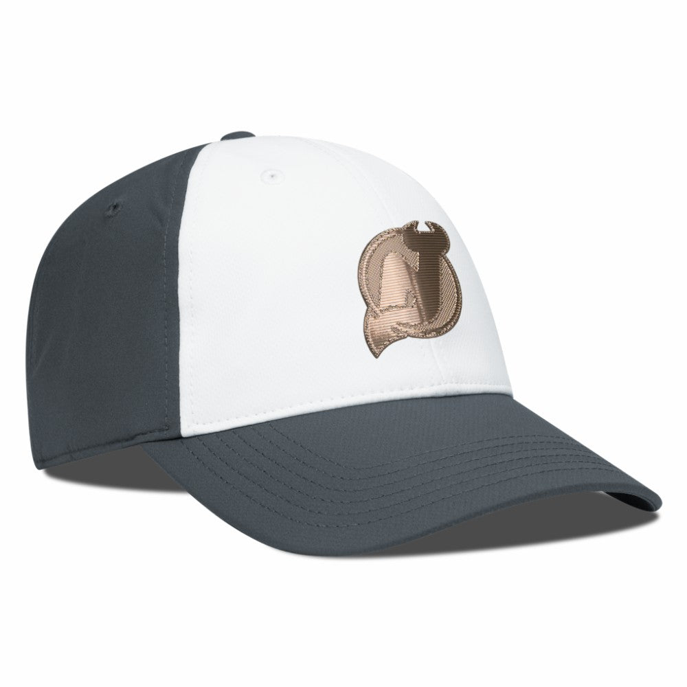 New Jersey Devils Levelwear Endure Copper Insignia Adjustable Hat White/Charcoal