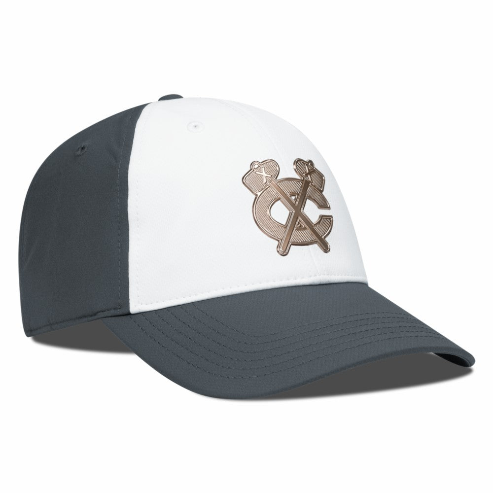 Chicago Blackhawks Levelwear Endure Copper Insignia Adjustable Hat White/Charcoal