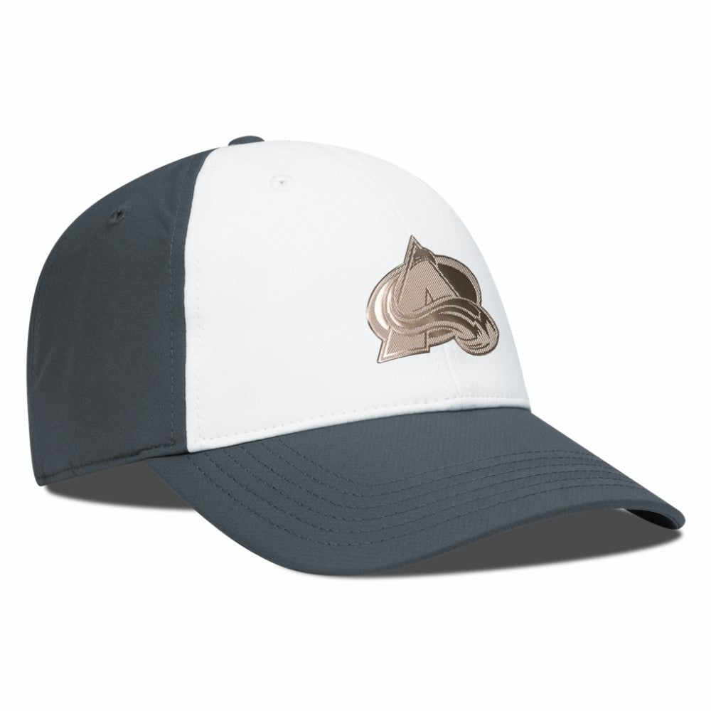 Colorado Avalanche Levelwear Endure Copper Insignia Adjustable Hat White/Charcoal