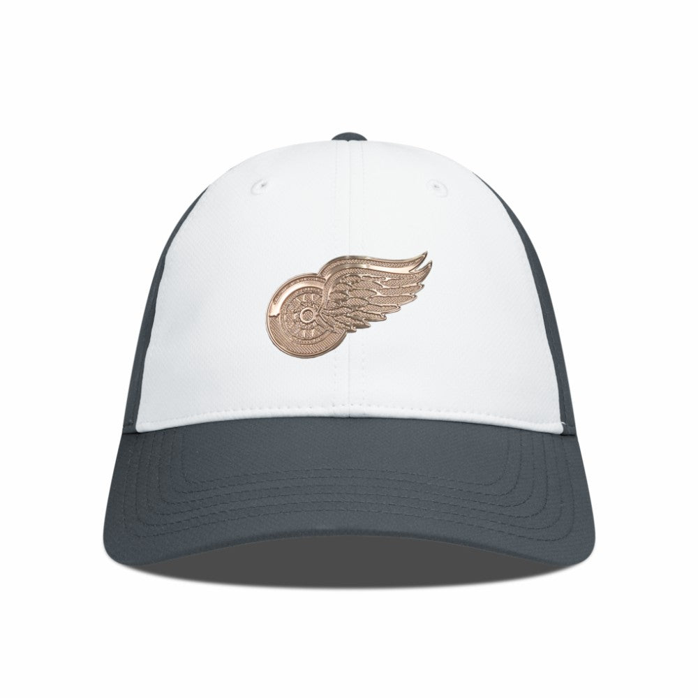 Detroit Red Wings Levelwear Endure Copper Insignia Adjustable Hat White/Charcoal