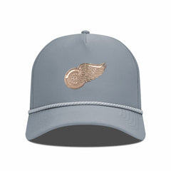 Detroit Red Wings Levelwear Gordon Copper Insignia Vented Adjustable Hat Gray
