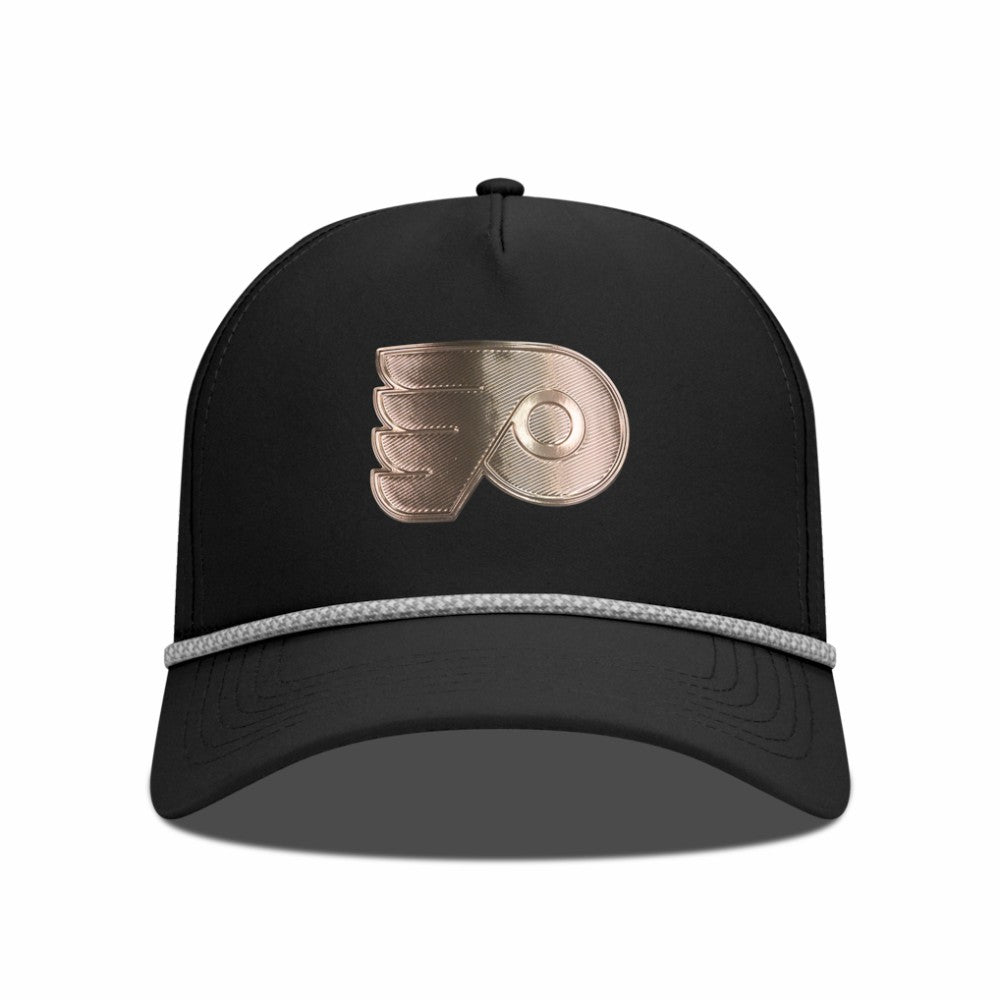 Philadelphia Flyers Levelwear Gordon Copper Insignia Vented Adjustable Hat Black