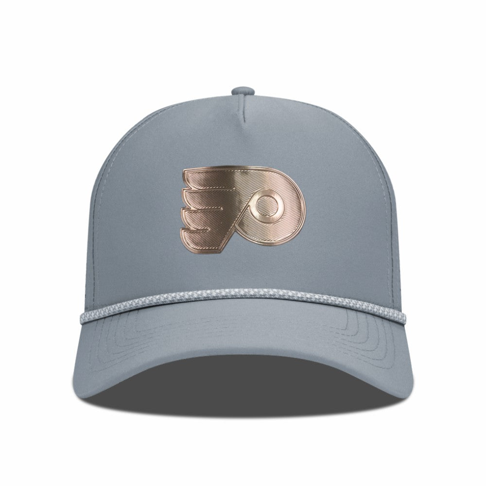 Philadelphia Flyers Levelwear Gordon Copper Insignia Vented Adjustable Hat Gray