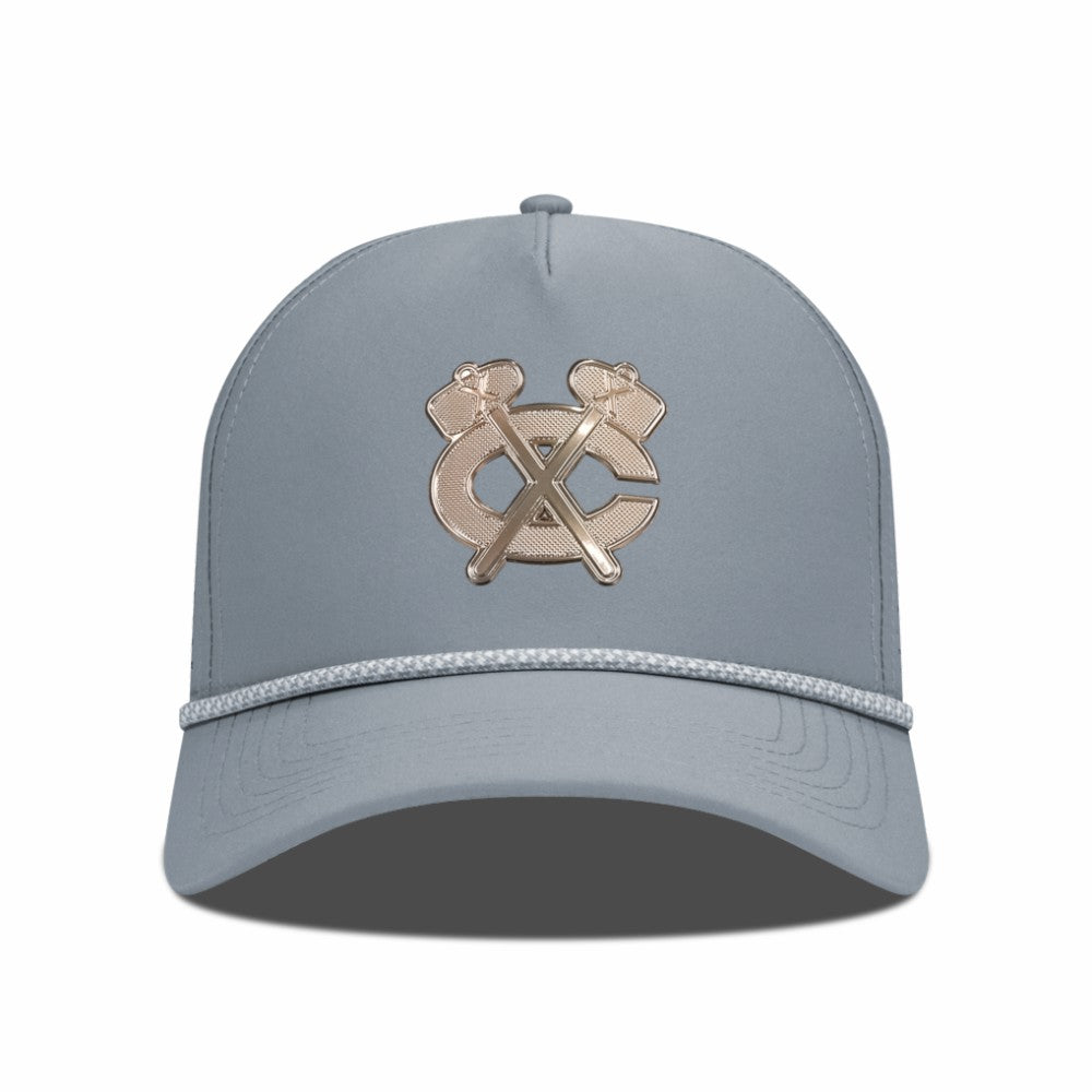 Chicago Blackhawks Levelwear Gordon Copper Insignia Vented Adjustable Hat Gray