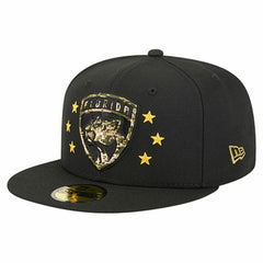 Florida Panthers New Era Military Appreciation Digital Camo Stars 59FIFTY Fitted Hat Black