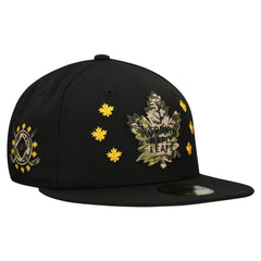 Toronto Maple Leafs New Era Military Appreciation Digital Camo Stars 59FIFTY Fitted Hat Black