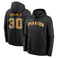 Paul Skenes Pittsburgh Pirates Player Name & Number Club Fleece Pullover Hoodie Black | Nike