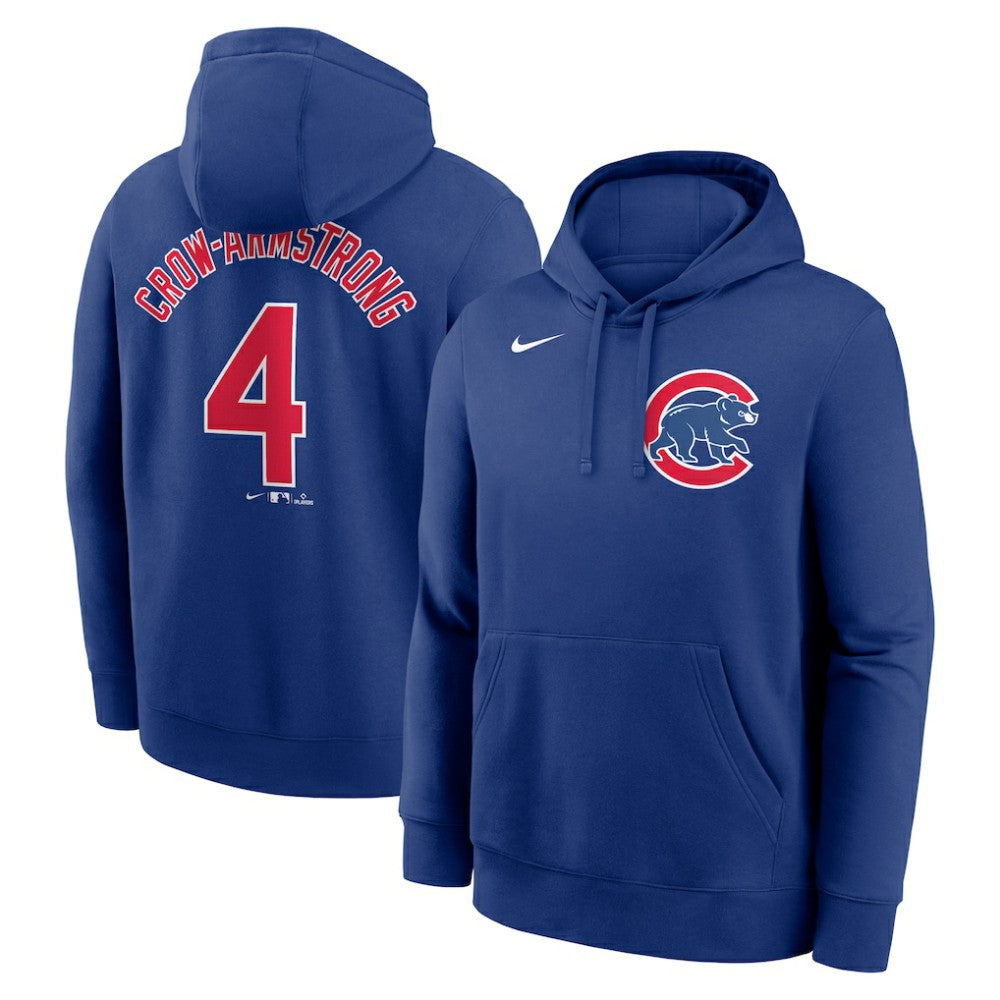Pete Crow-Armstrong Chicago Cubs Player Name & Number Club Fleece Pullover Hoodie Royal | Nike