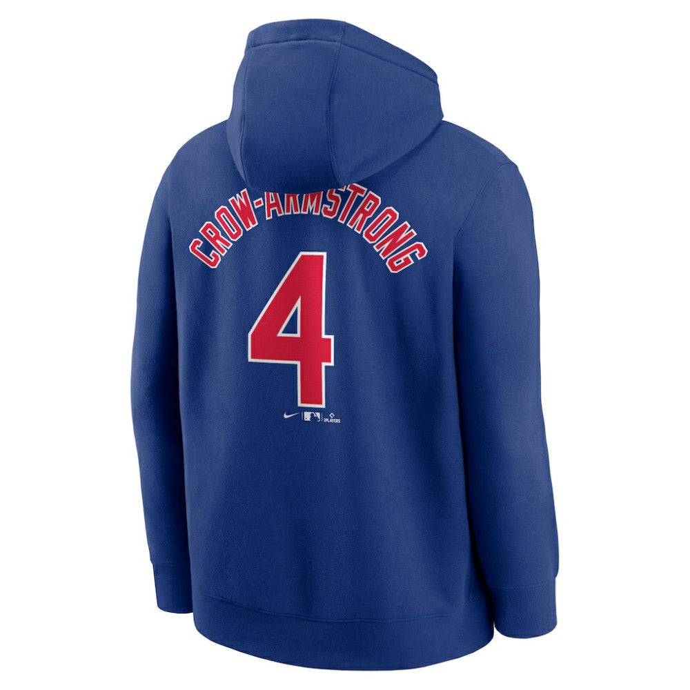 Pete Crow-Armstrong Chicago Cubs Player Name & Number Club Fleece Pullover Hoodie Royal | Nike
