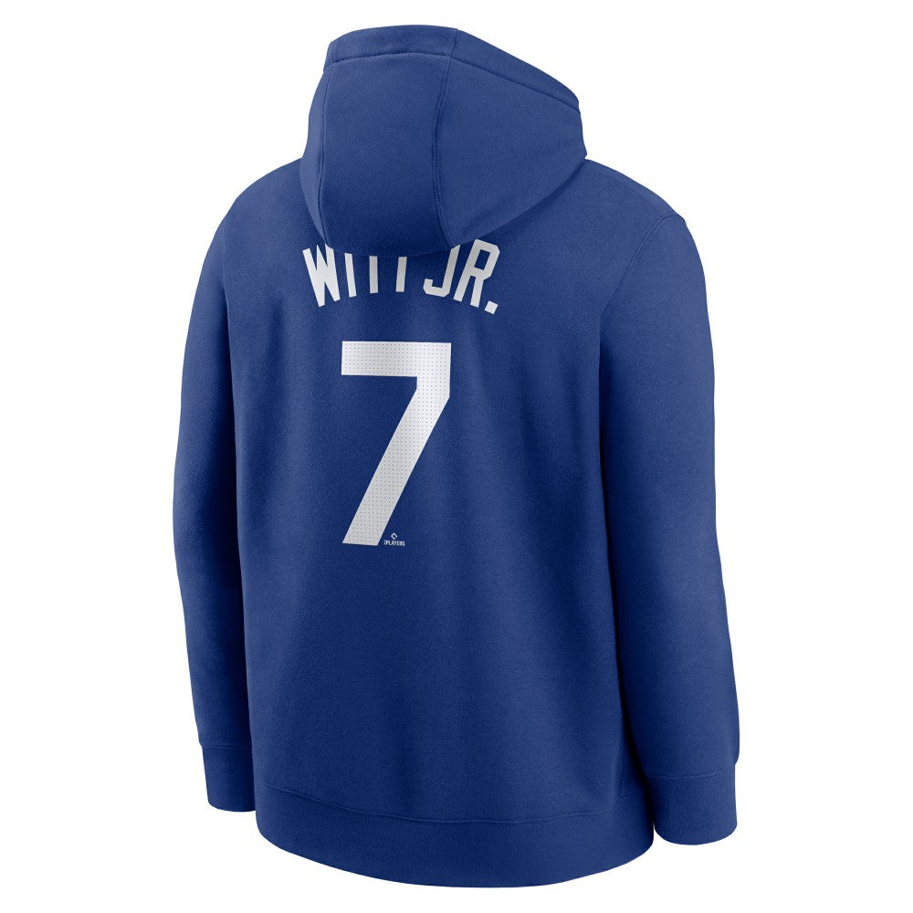 Bobby Witt Jr. Kansas City Royals Player Name & Number Club Fleece Pullover Hoodie Royal | Nike