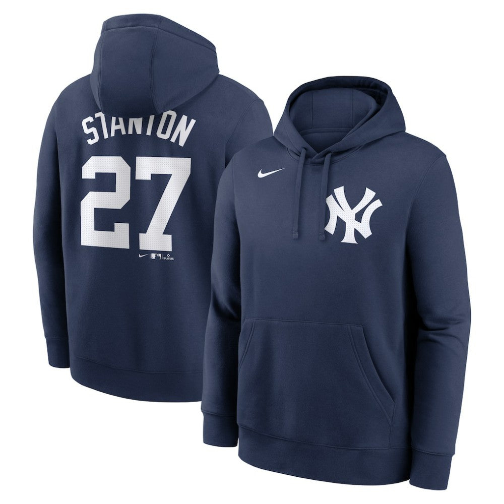 Giancarlo Stanton New York Yankees Player Name & Number Club Fleece Pullover Hoodie Navy | Nike