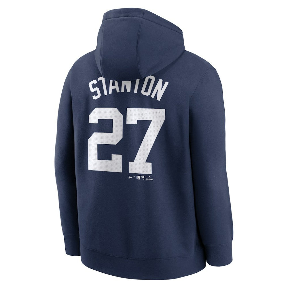 Giancarlo Stanton New York Yankees Player Name & Number Club Fleece Pullover Hoodie Navy | Nike