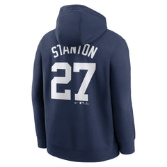 Giancarlo Stanton New York Yankees Player Name & Number Club Fleece Pullover Hoodie Navy | Nike