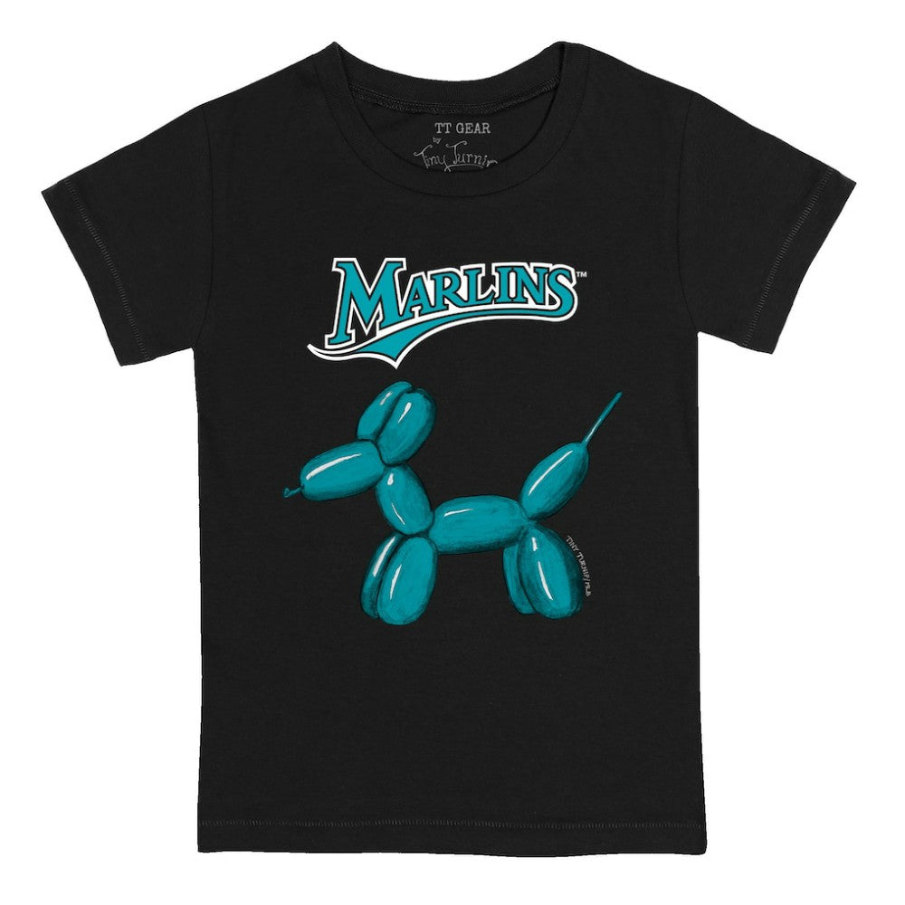 Miami Marlins Tiny Turnip Youth Balloon Dog T-Shirt Black