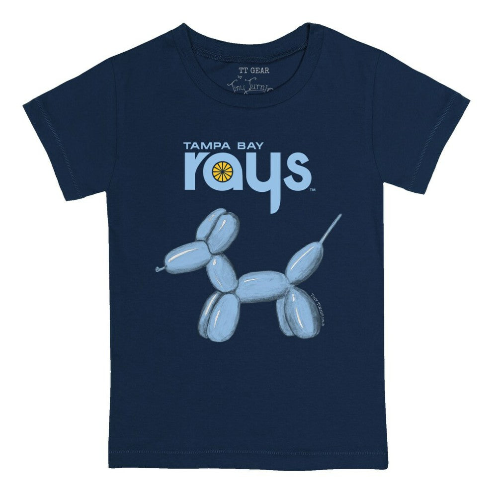 Tampa Bay Rays Tiny Turnip Youth Balloon Dog T-Shirt Navy