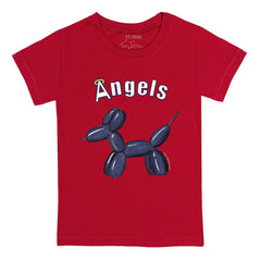 Los Angeles Angels Tiny Turnip Youth Balloon Dog T-Shirt Red