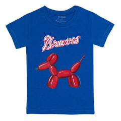 Atlanta Braves Tiny Turnip Youth Balloon Dog T-Shirt Royal