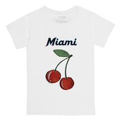 Miami Marlins Tiny Turnip  Youth Cherries T-Shirt White