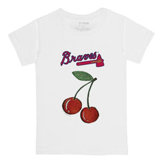 Atlanta Braves Tiny Turnip  Youth Cherries T-Shirt White