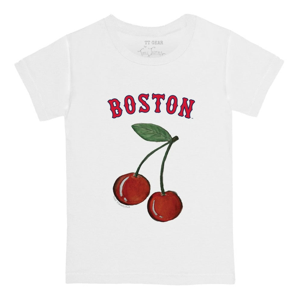 Boston Red Sox Tiny Turnip  Youth Cherries T-Shirt White