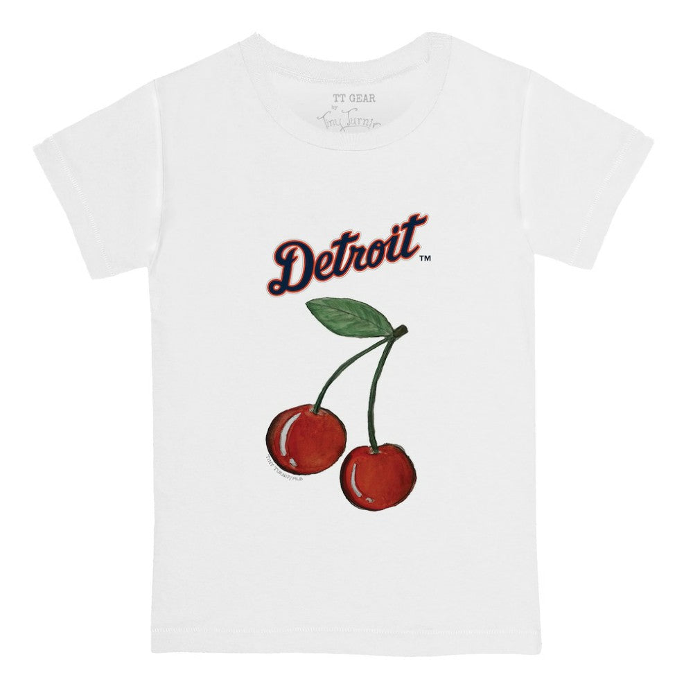Detroit Tigers Tiny Turnip  Youth Cherries T-Shirt White
