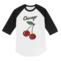Chicago White Sox Tiny Turnip Youth Cherries 3/4-Sleeve Raglan Baseball T-Shirt White