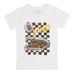 San Diego Padres Tiny Turnip Youth Pizza T-Shirt White
