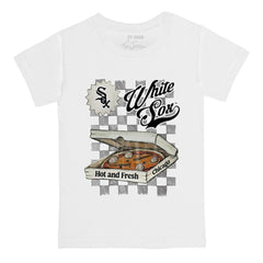 Chicago White Sox Tiny Turnip Youth Pizza T-Shirt White