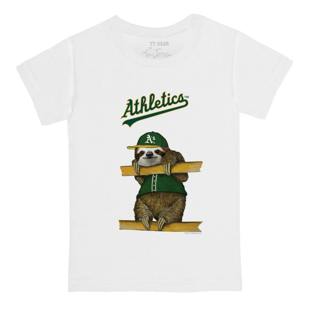 Athletics Tiny Turnip Youth Sloth T-Shirt White