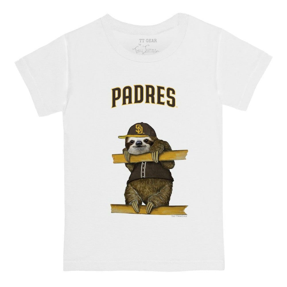 San Diego Padres Tiny Turnip Youth Sloth T-Shirt White