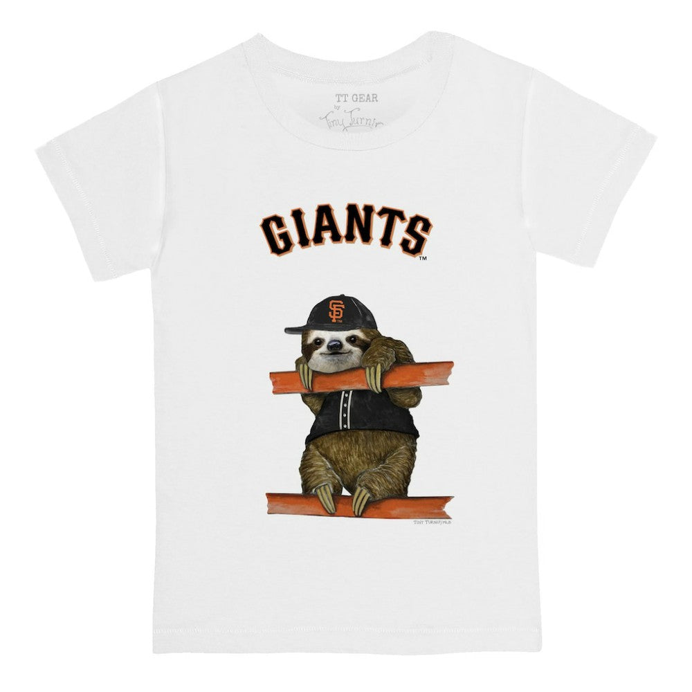 San Francisco Giants Tiny Turnip Youth Sloth T-Shirt White