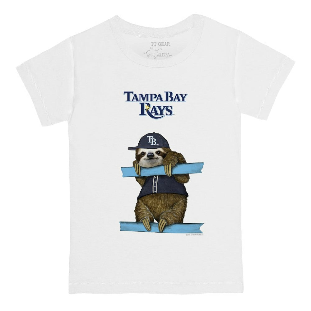 Tampa Bay Rays Tiny Turnip Youth Sloth T-Shirt White