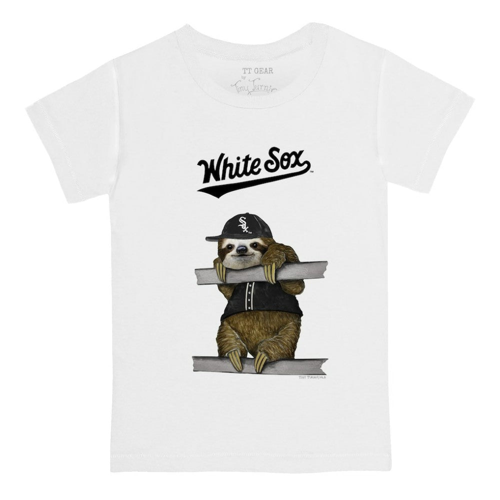 Chicago White Sox Tiny Turnip Youth Sloth T-Shirt White