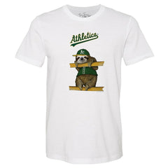 Athletics Tiny Turnip Unisex Sloth T-Shirt White