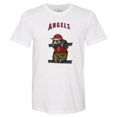 Los Angeles Angels Tiny Turnip Unisex Sloth T-Shirt White