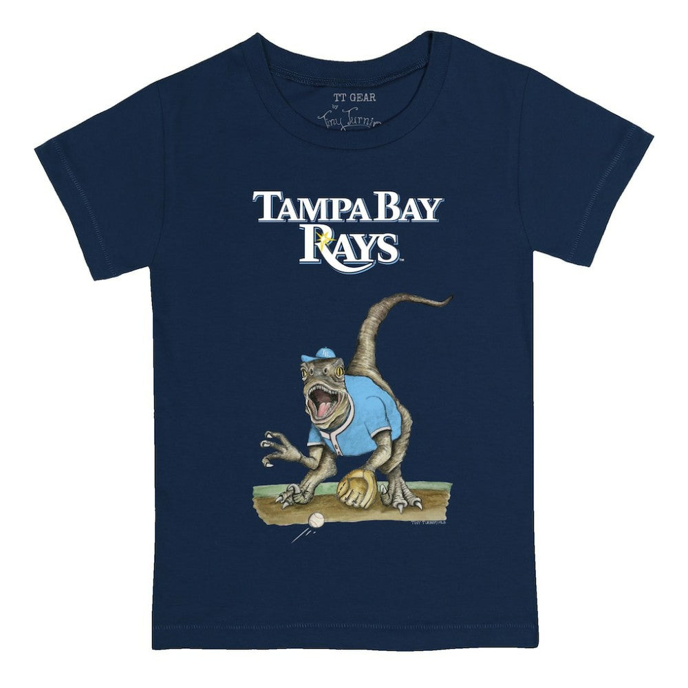 Tampa Bay Rays Tiny Turnip Youth Velociraptor T-Shirt Navy