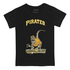 Pittsburgh Pirates Tiny Turnip Youth Velociraptor T-Shirt Black