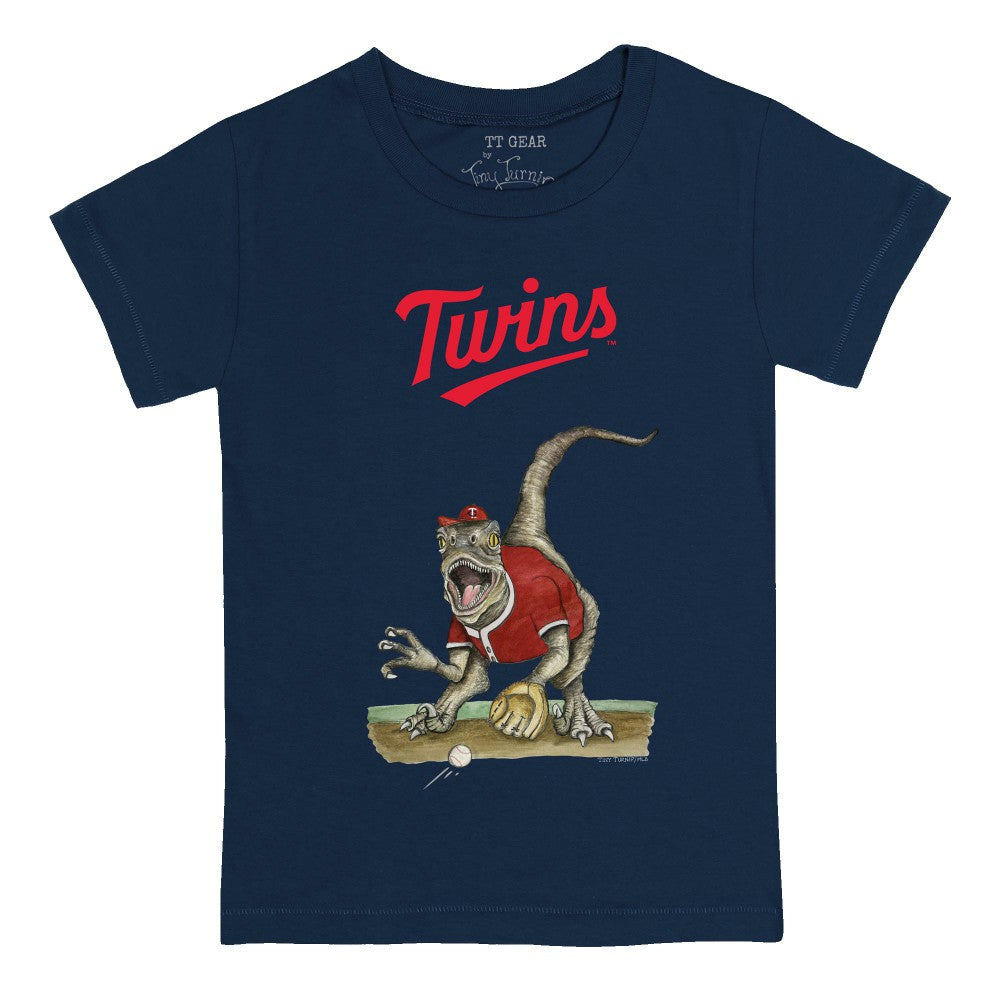 Minnesota Twins Tiny Turnip Youth Velociraptor T-Shirt Navy