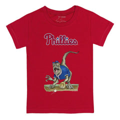 Philadelphia Phillies Tiny Turnip Youth Velociraptor T-Shirt Red