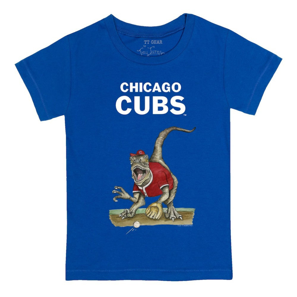 Chicago Cubs Tiny Turnip Youth Velociraptor T-Shirt Royal