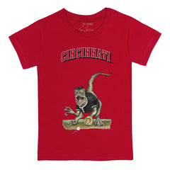 Cincinnati Reds Tiny Turnip Youth Velociraptor T-Shirt Red
