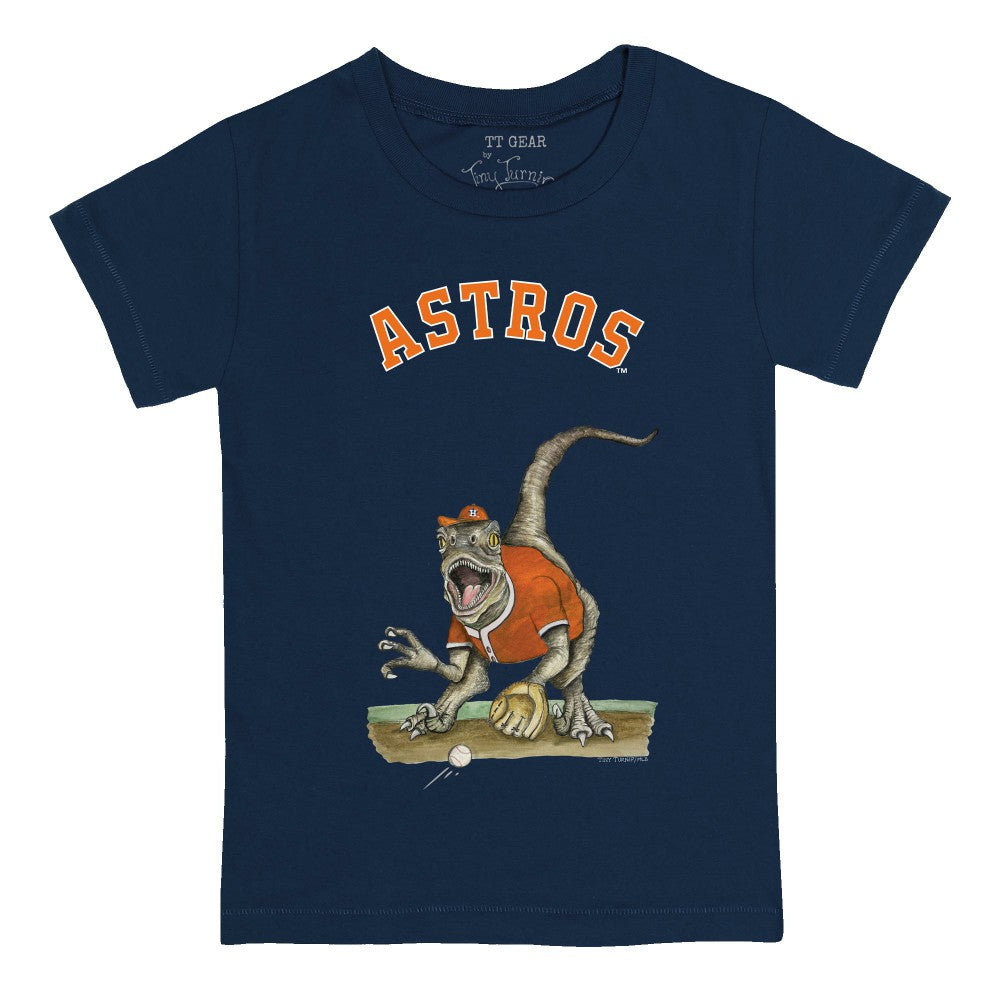 Houston Astros Tiny Turnip Youth Velociraptor T-Shirt Navy